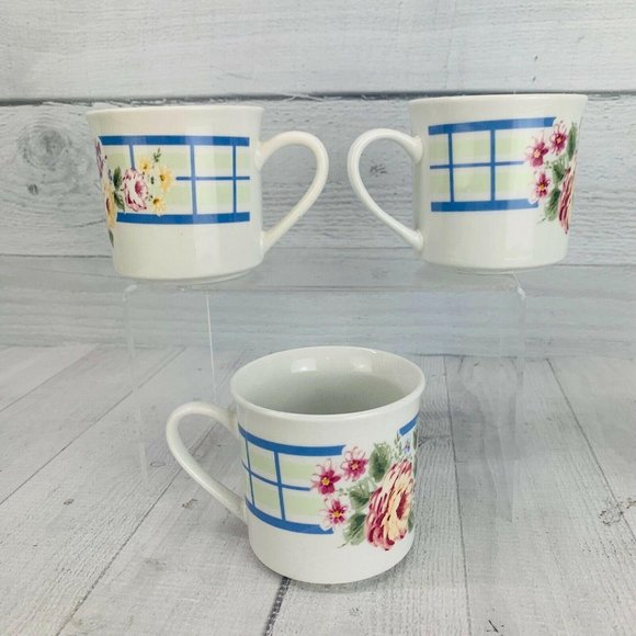 Vtg Gibson GID230 Floral Coffee Mug Set 3 - Picture 3 of 6
